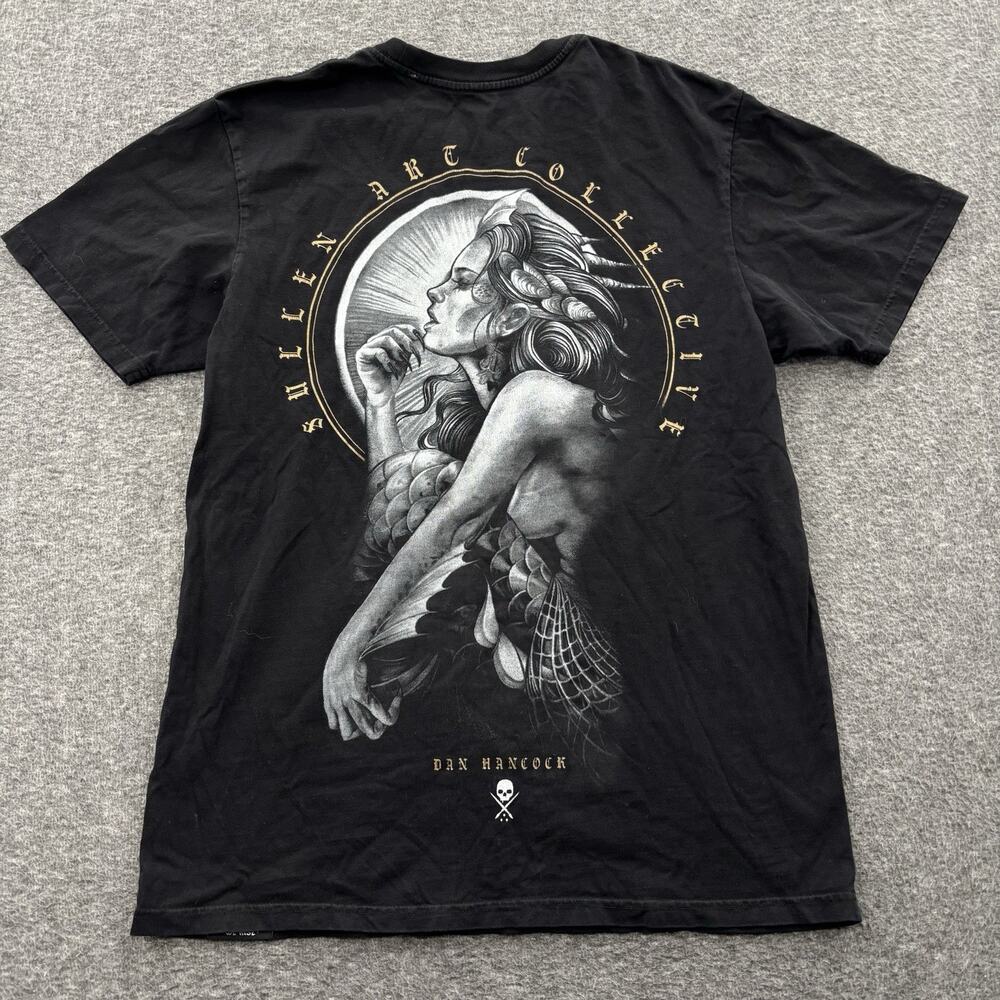 Sullen Art Co Shirt Mermaid Siren Dan Hancock Tattoo Graphic Tee Mens M Buckle